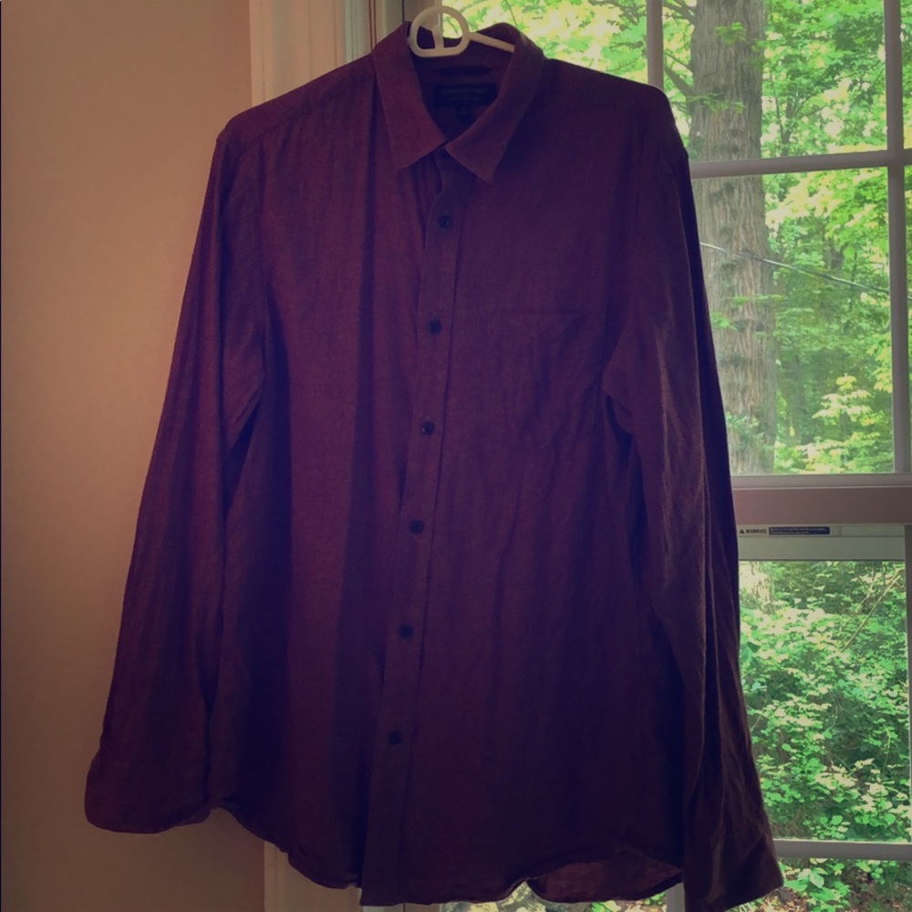 Men’s Banana Republic flannel button down - M